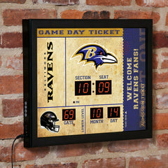 Scoreboard Wall Clock, Baltimore Ravens - NFL Home