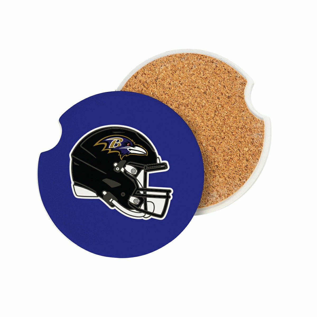Baltimore Ravens Car Coaster Set, 2pc - NFL