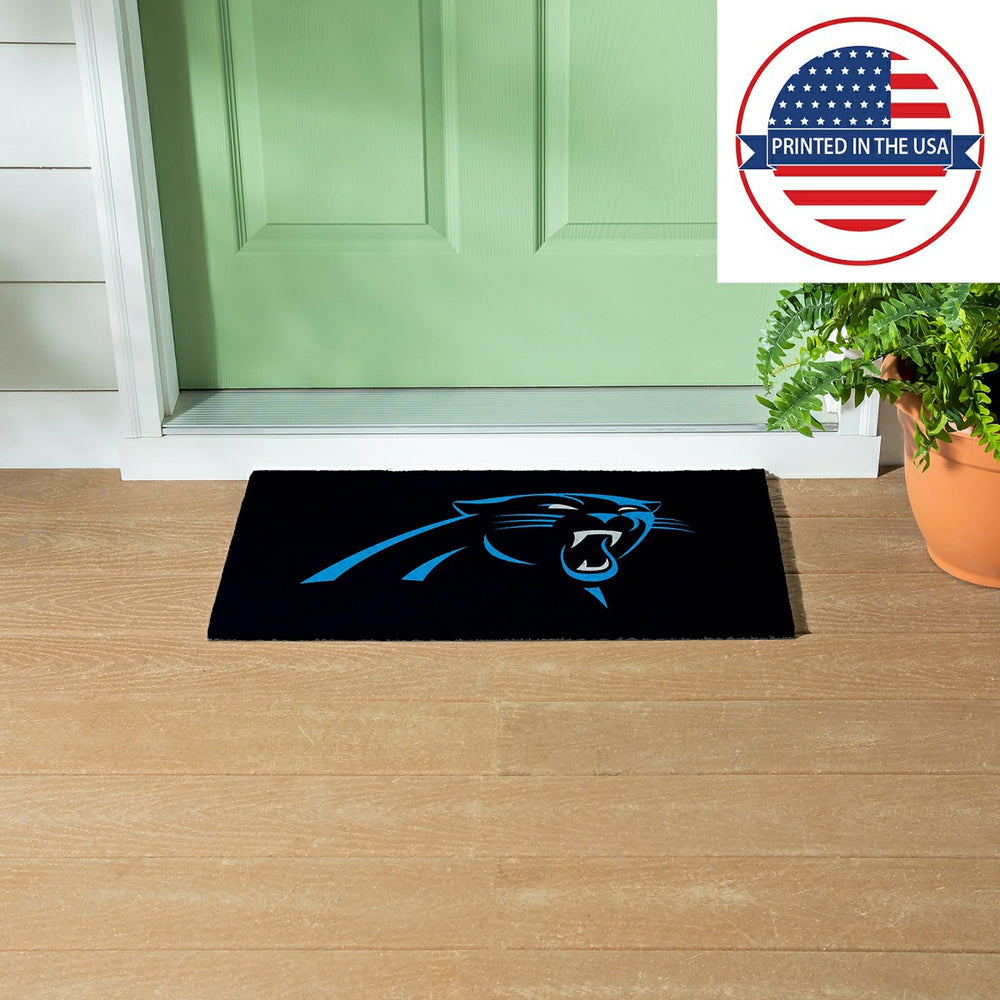 Full Color PVC Mat, 16" x 28", Carolina Panthers - NFL