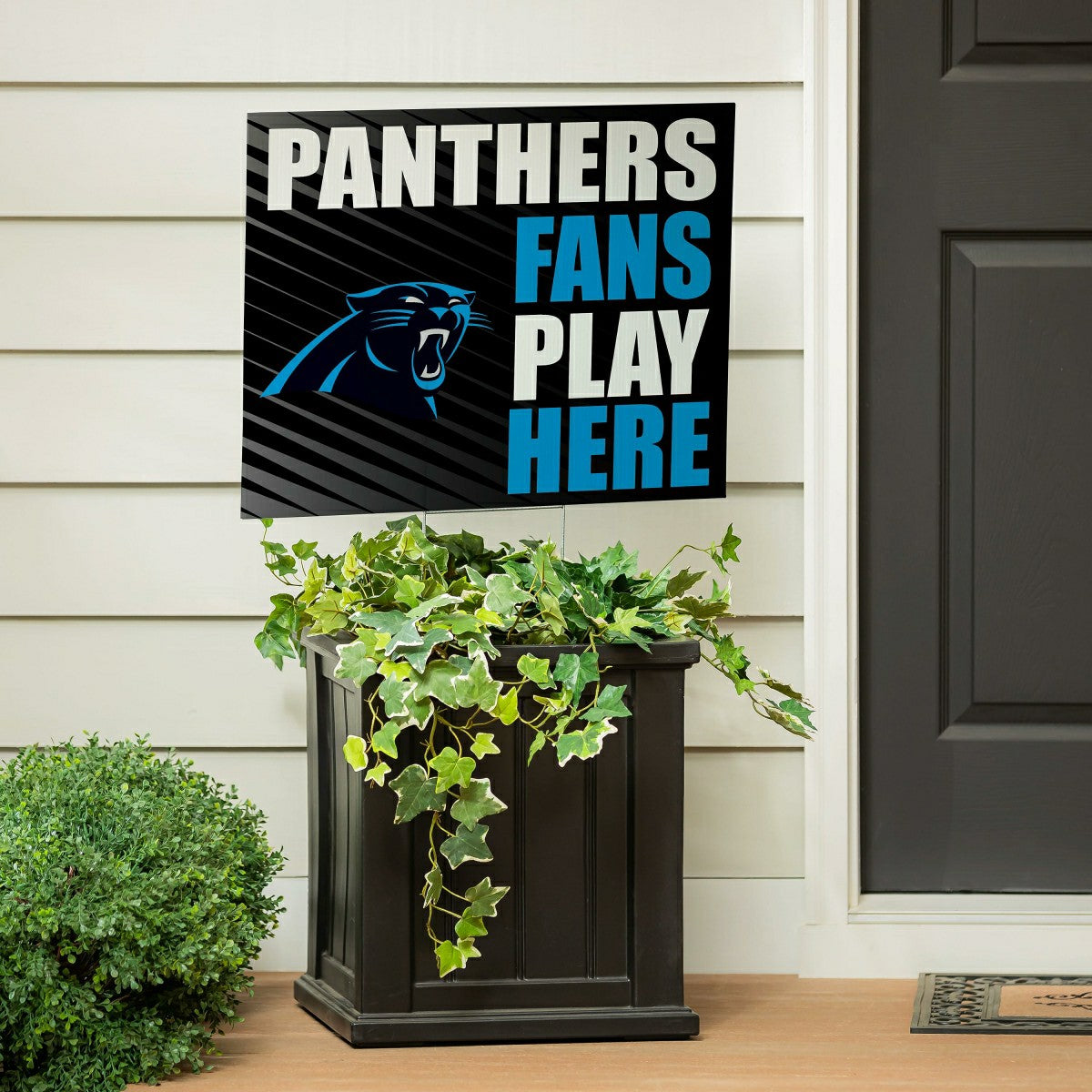 Carolina Panthers Coroplast Yard Sign "Fans Play Here" - NFL Home