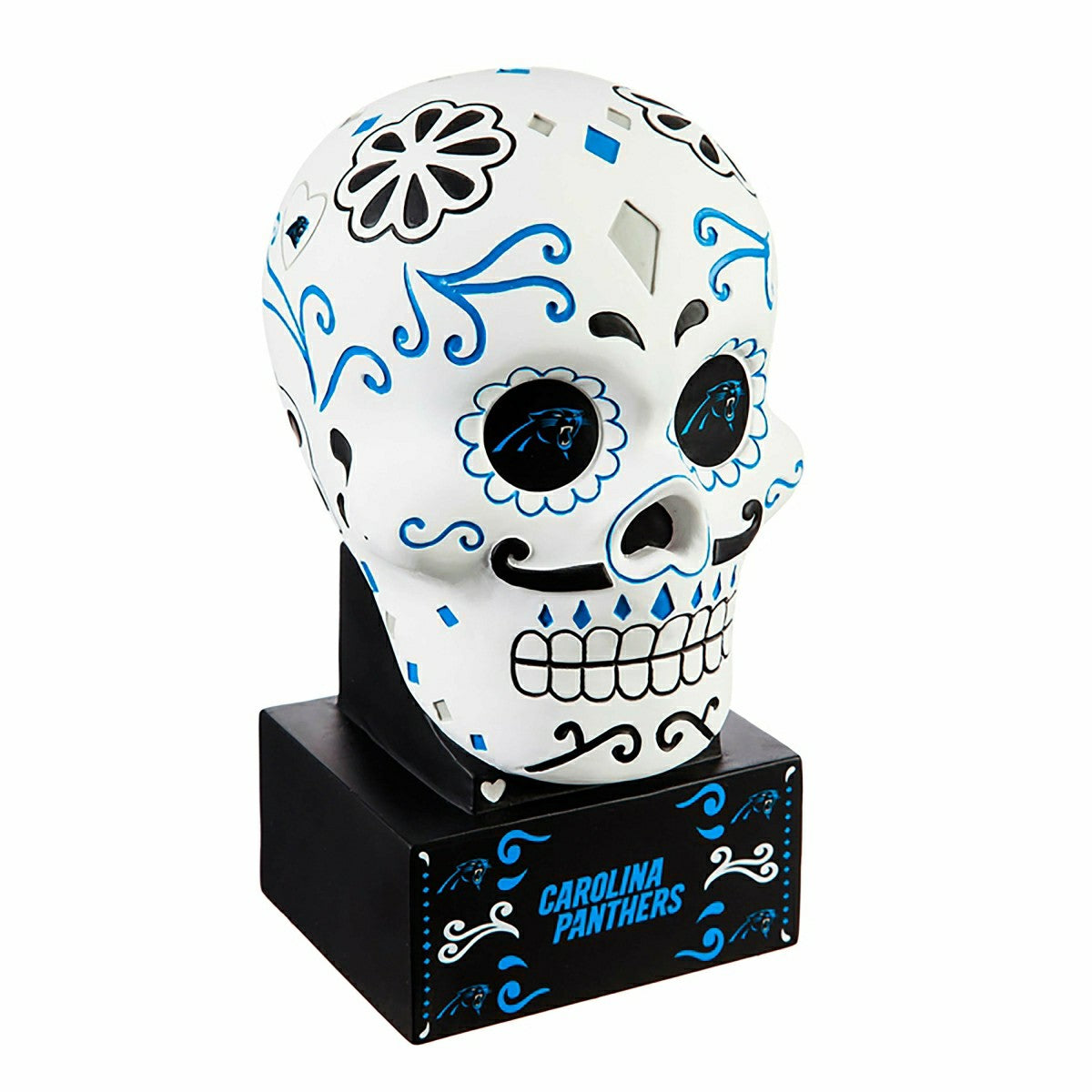 Carolina Panthers Sugar Skull Statue - NFL Home