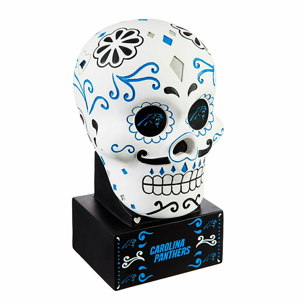 Carolina Panthers Sugar Skull Statue - NFL Home