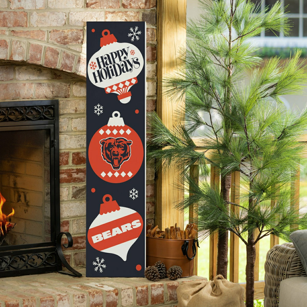 Chicago Bears 47" Double Sided Leaner, Christmas - NFL Home