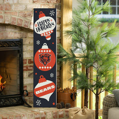 Chicago Bears 47" Double Sided Leaner, Christmas - NFL Home