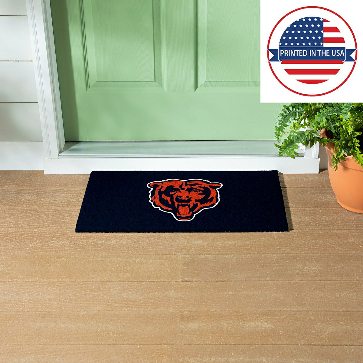 Full Color PVC Mat, 16" x 28", Chicago Bears - NFL