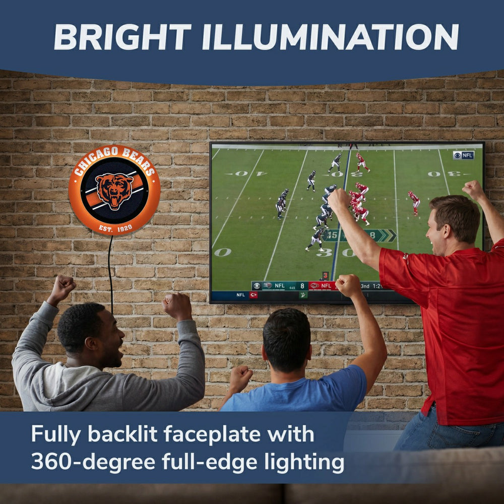 Chicago Bears, Metal Lite, Round - NFL