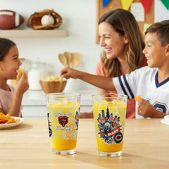 Chicago Bears 16oz Glass pint, Set of 2 - NFL Home