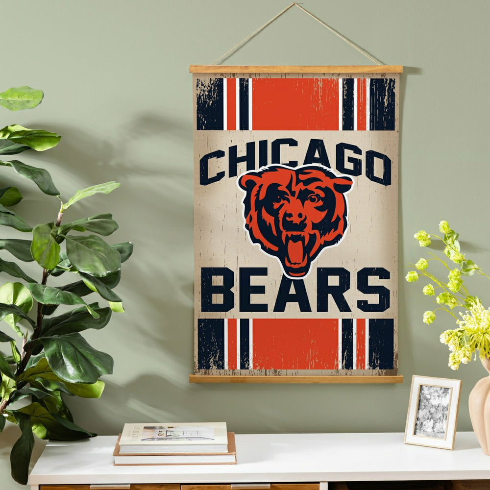 Chicago Bears, Canvas Wall Tapestry, Medium, 36x24 - NFL Home