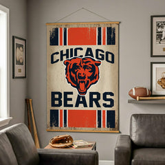 Chicago Bears, Canvas Wall Tapestry, Large, 54x36 - NFL Home