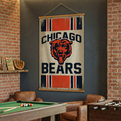 Chicago Bears, Canvas Wall Tapestry, Large, 54x36 - NFL Home