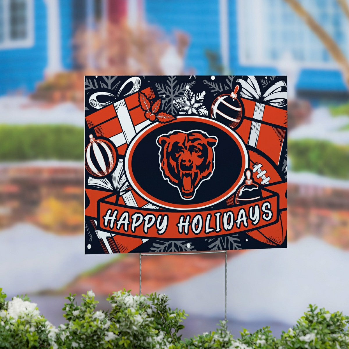 Chicago Bears Yard Sign, Holiday - NFL Home
