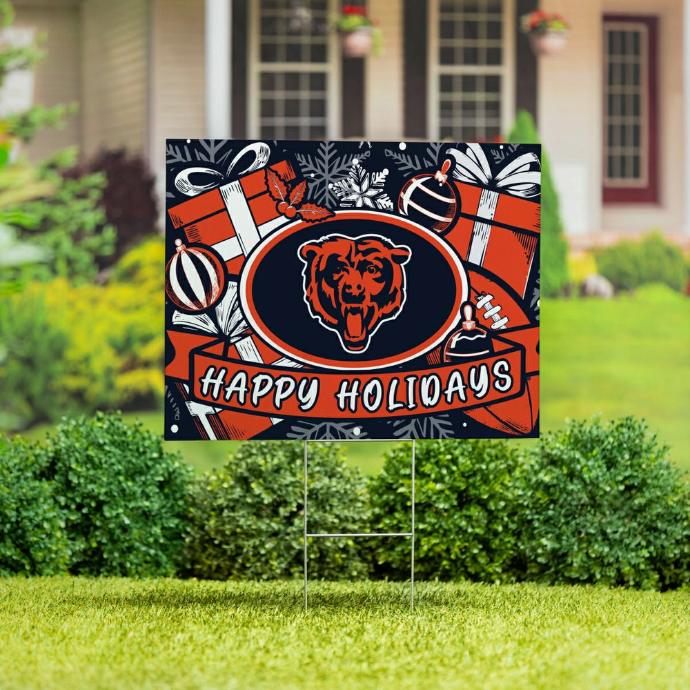Chicago Bears Yard Sign, Holiday - NFL Home
