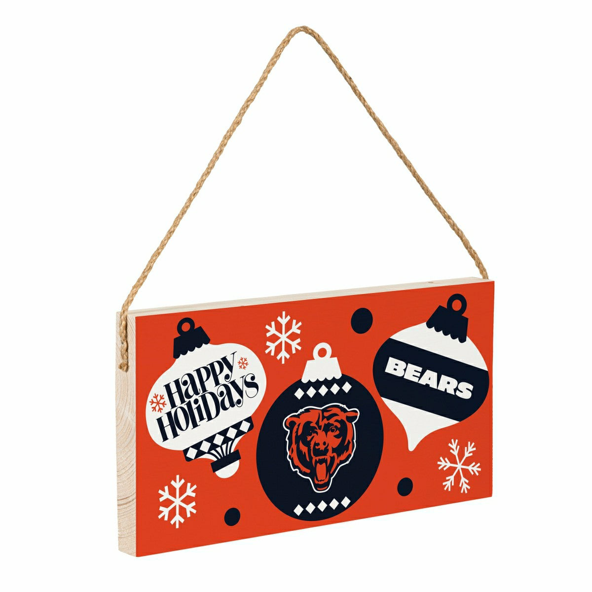 Chicago Bears Holiday Wood Wall Sign, 6x11 - NFL Home