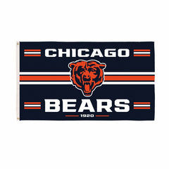 Chicago Bears Single Sided Estate Flag with 2 Grommets, 3'x5' - NFL Home