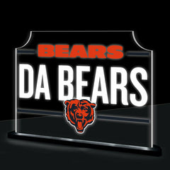 Chicago Bears NFL Football Rectangle Desklite LED Decor - NFL Home