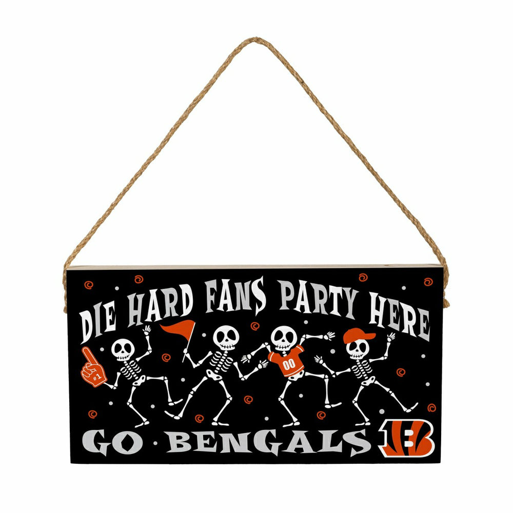 Cincinnati Bengals Halloween Wood Wall Sign, 6x11 - NFL Home
