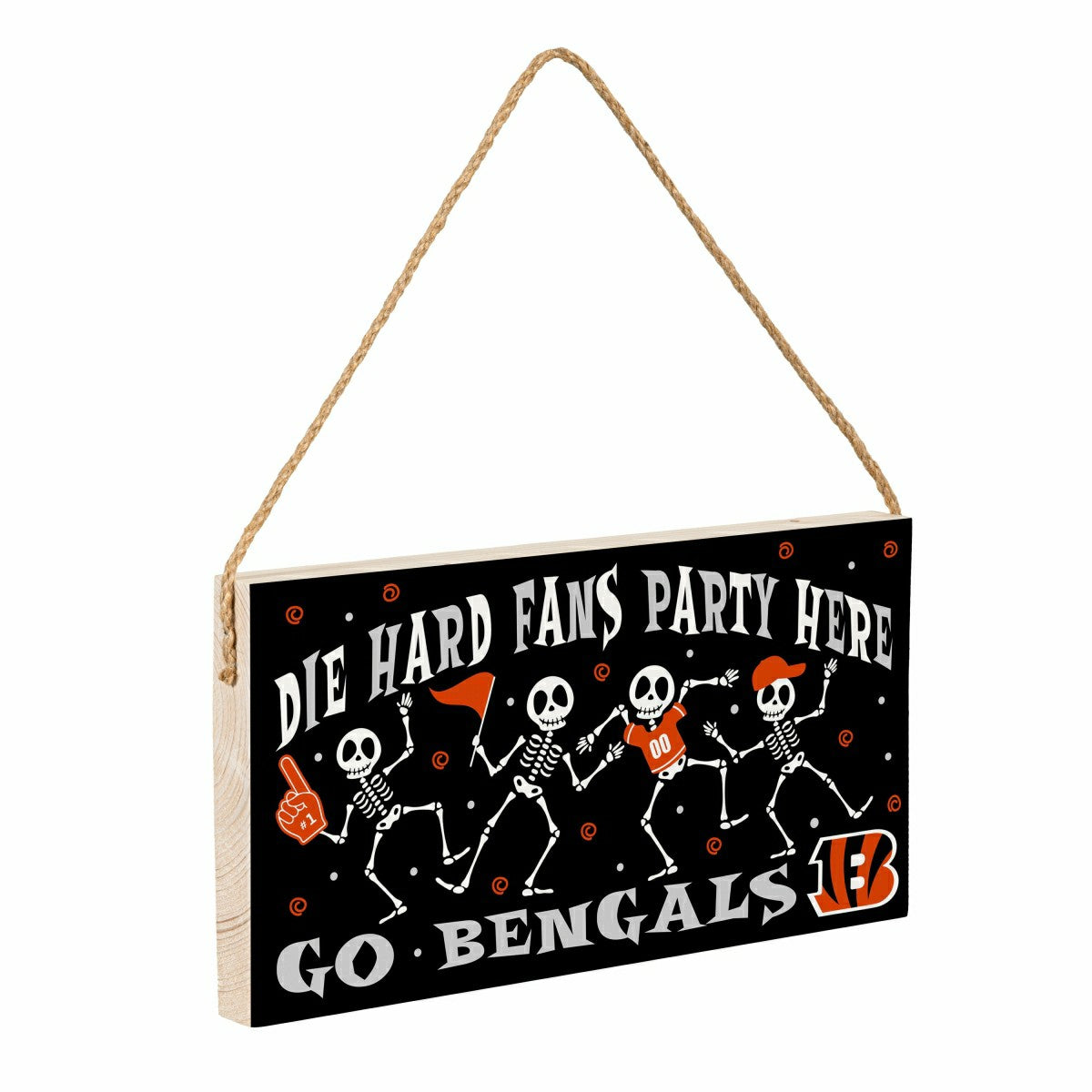 Cincinnati Bengals Halloween Wood Wall Sign, 6x11 - NFL Home