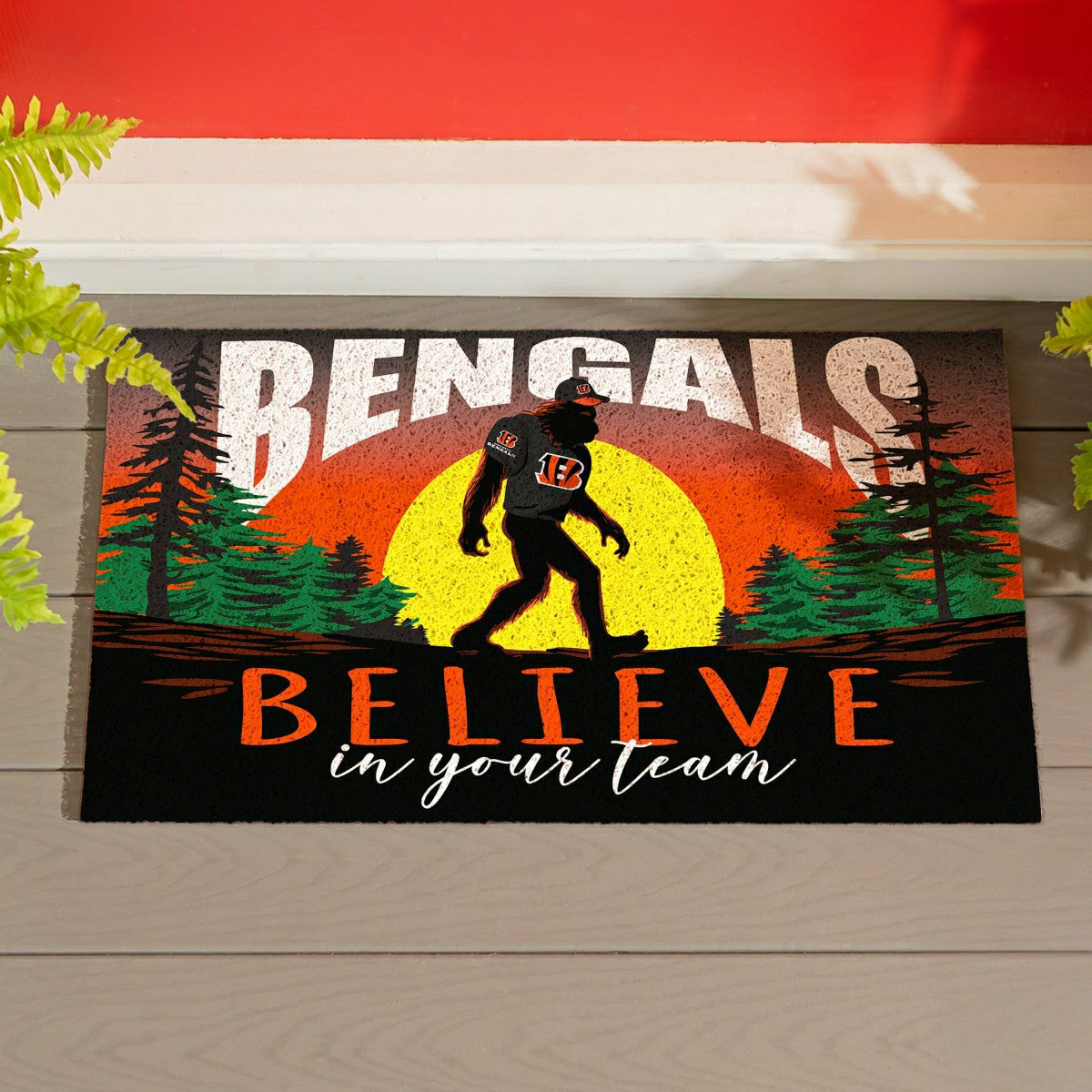 Cincinnati Bengals Bigfoot PVC Mat, 28"x16" - NFL