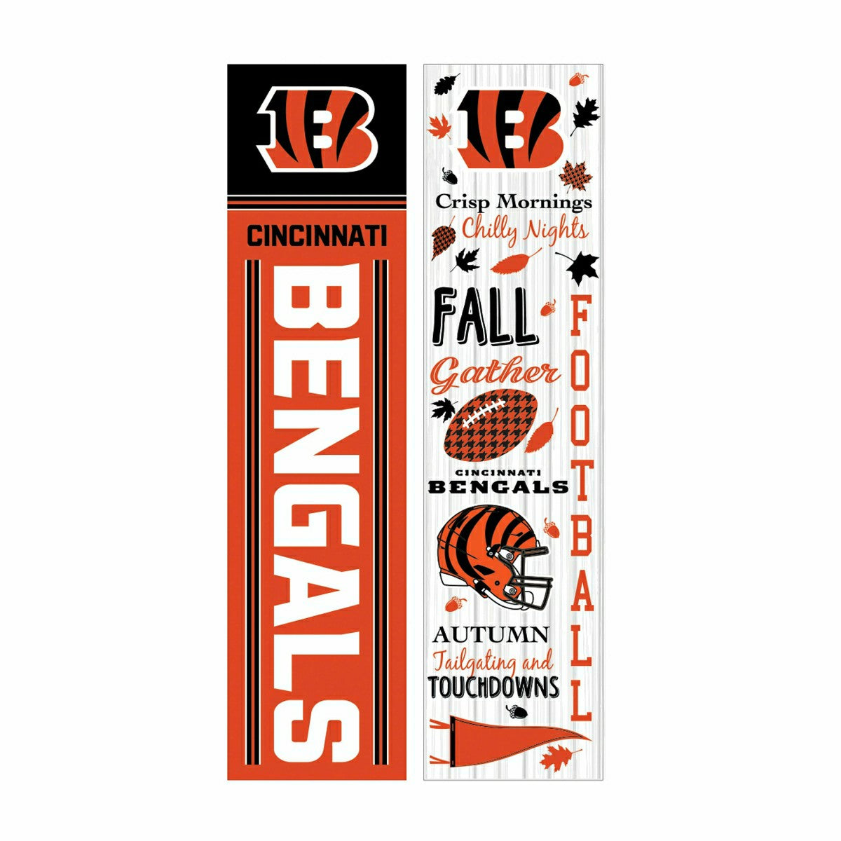 Cincinnati Bengals 46" Double Sided Leaner, Fall Seasonal - NFL Home