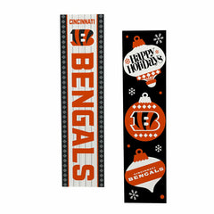Cincinnati Bengals 47" Double Sided Leaner, Christmas - NFL Home