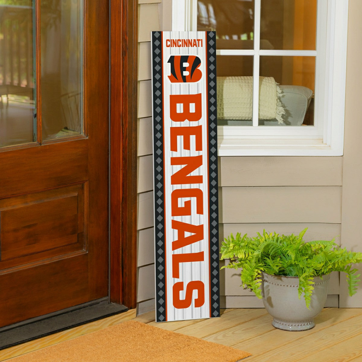 Cincinnati Bengals 47" Double Sided Leaner, Christmas - NFL Home