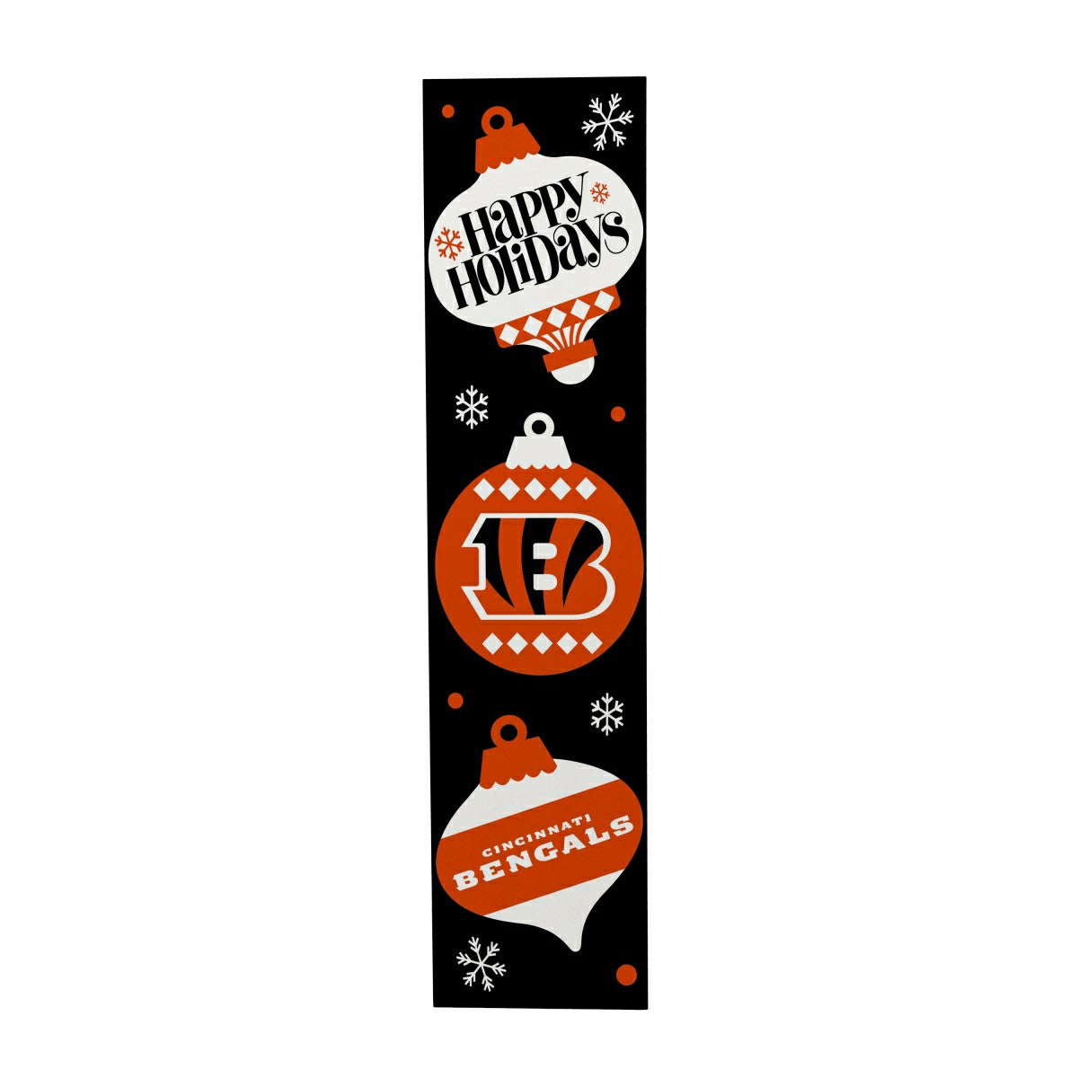 Cincinnati Bengals 47" Double Sided Leaner, Christmas - NFL Home