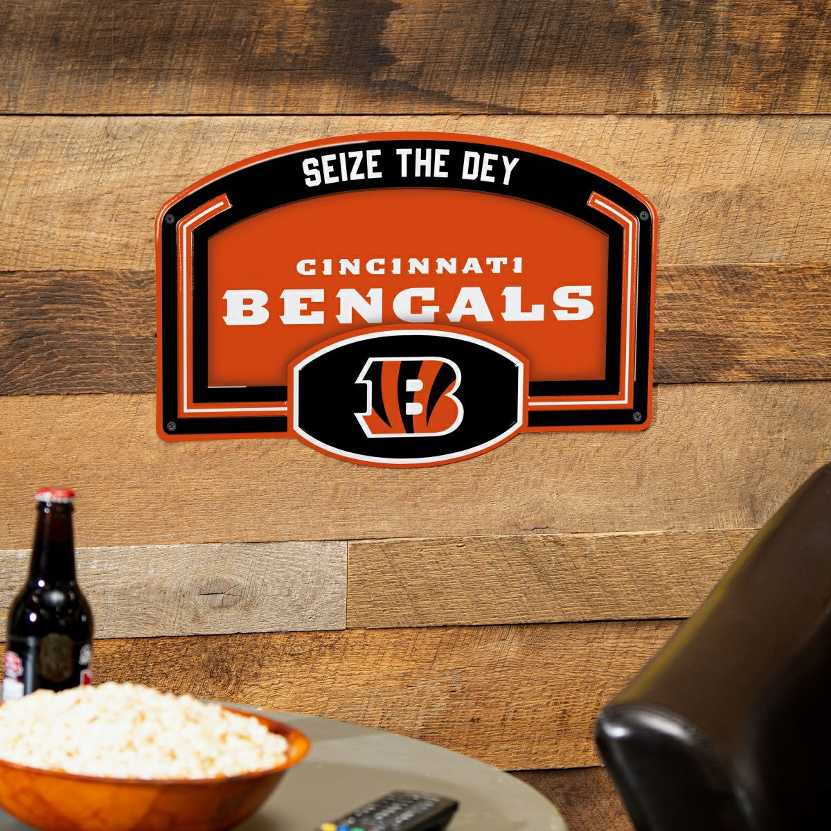 Cincinnati Bengals USA Embossed Steel Wall Sign, 11" x 17" - NFL Home