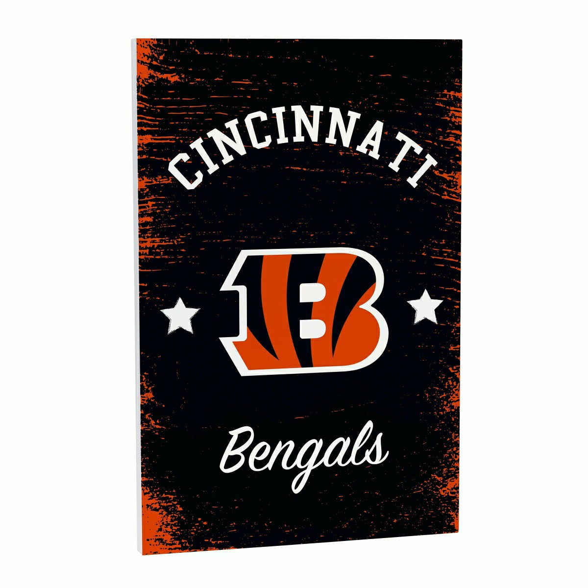Cincinnati Bengals Wood Wall Sign, 16x24 - NFL Home