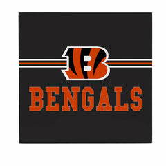 Cincinnati Bengals Wood Wall Sign, 12x12 - NFL Home