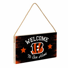 Cincinnati Bengals Wood Wall Sign, 6x11 - NFL Home