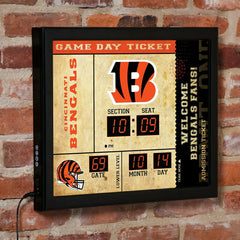 Scoreboard Wall Clock, Cincinnati Bengals - NFL Home
