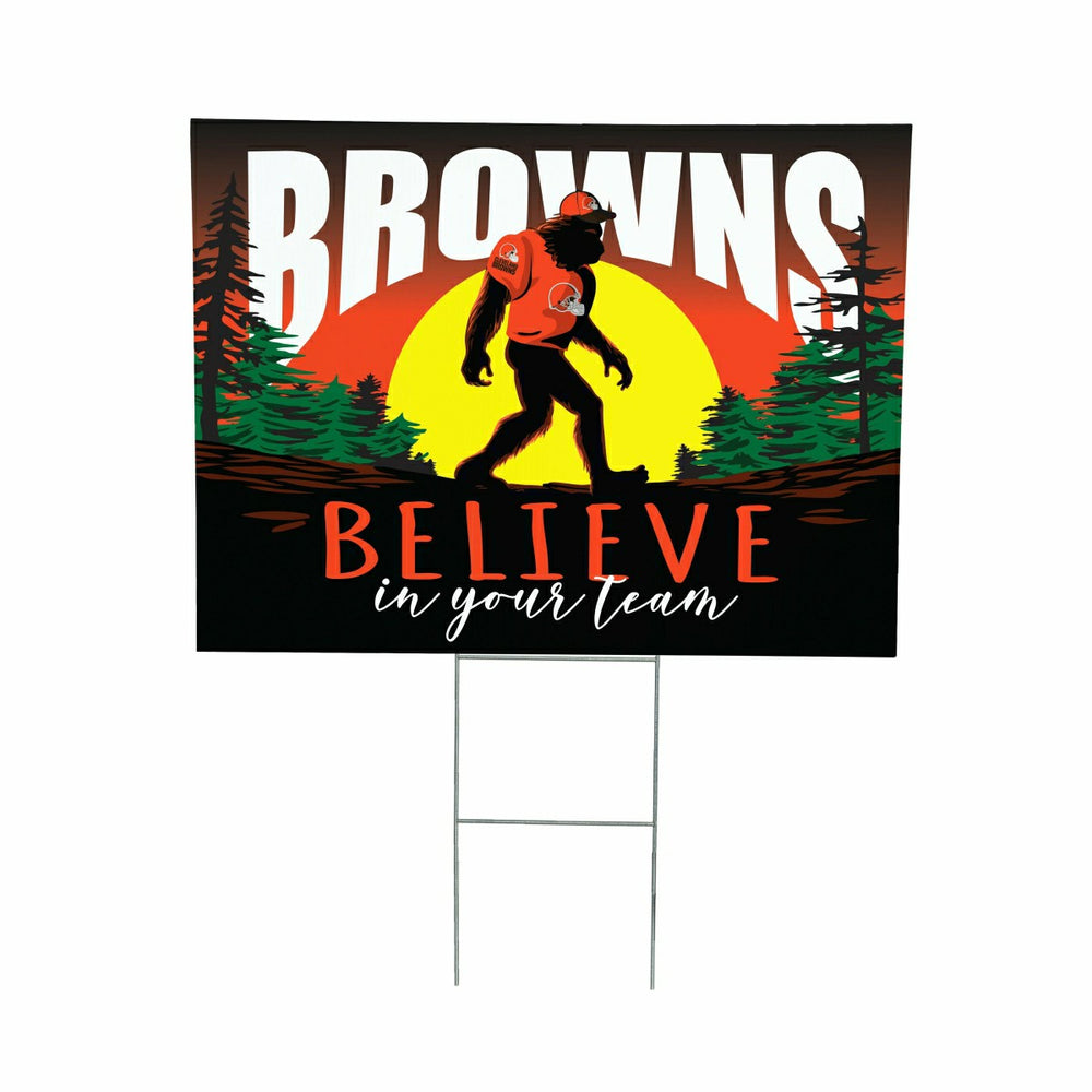 Cleveland Browns Yard Sign, Bigfoot - NFL Home