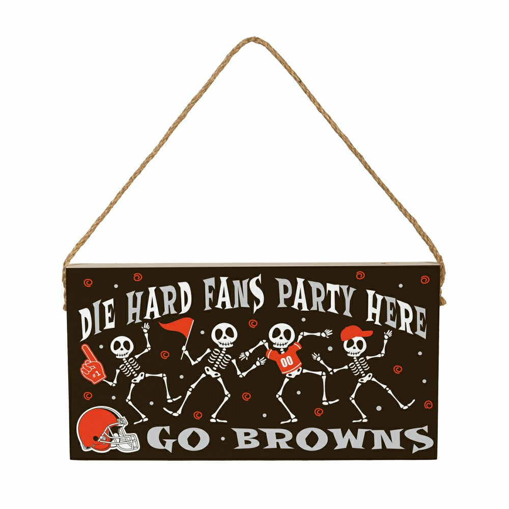 Cleveland Browns Halloween Wood Wall Sign, 6x11 - NFL Home