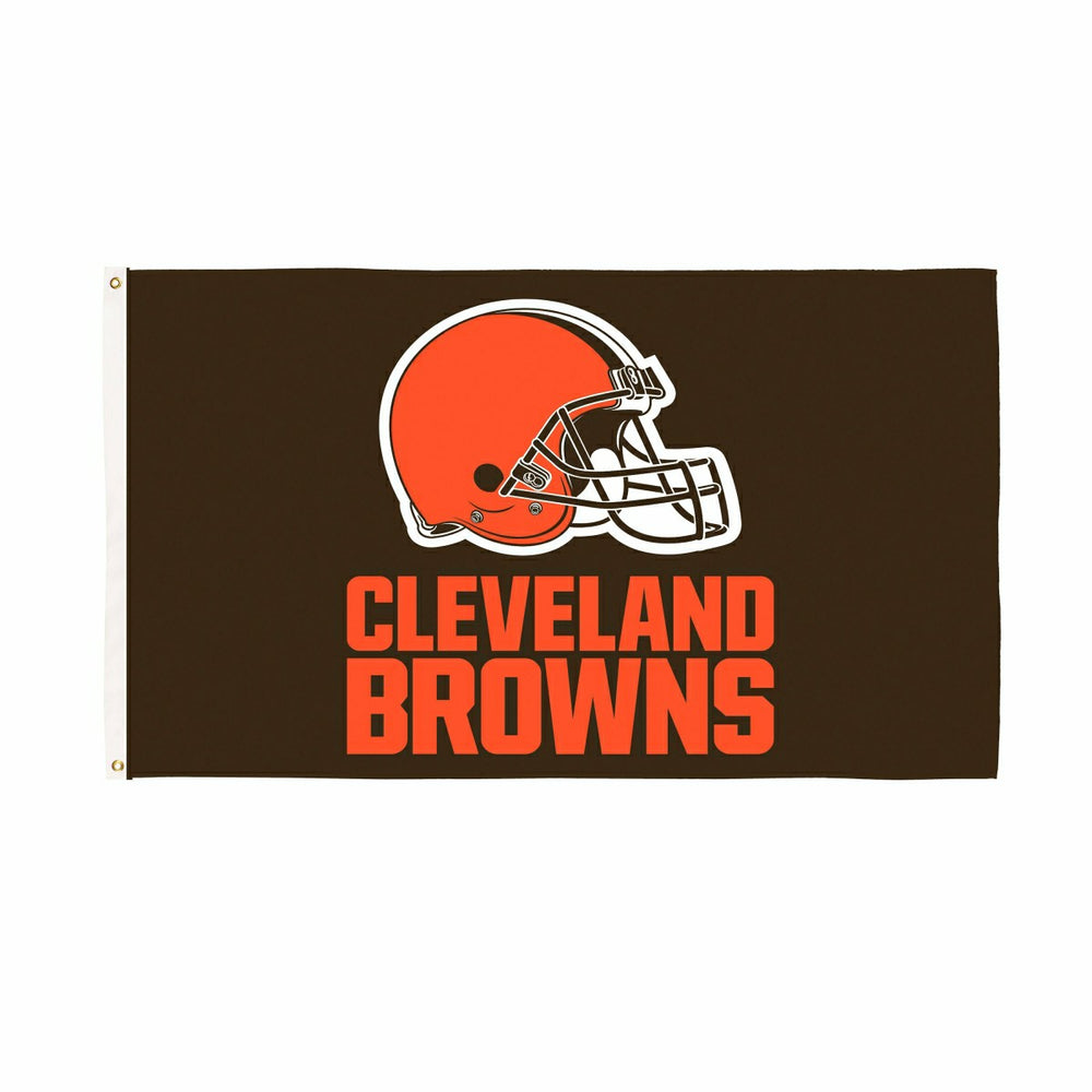 Cleveland Browns Single Sided Flag w/ 2 Grommets, 3'x5' - NFL Home