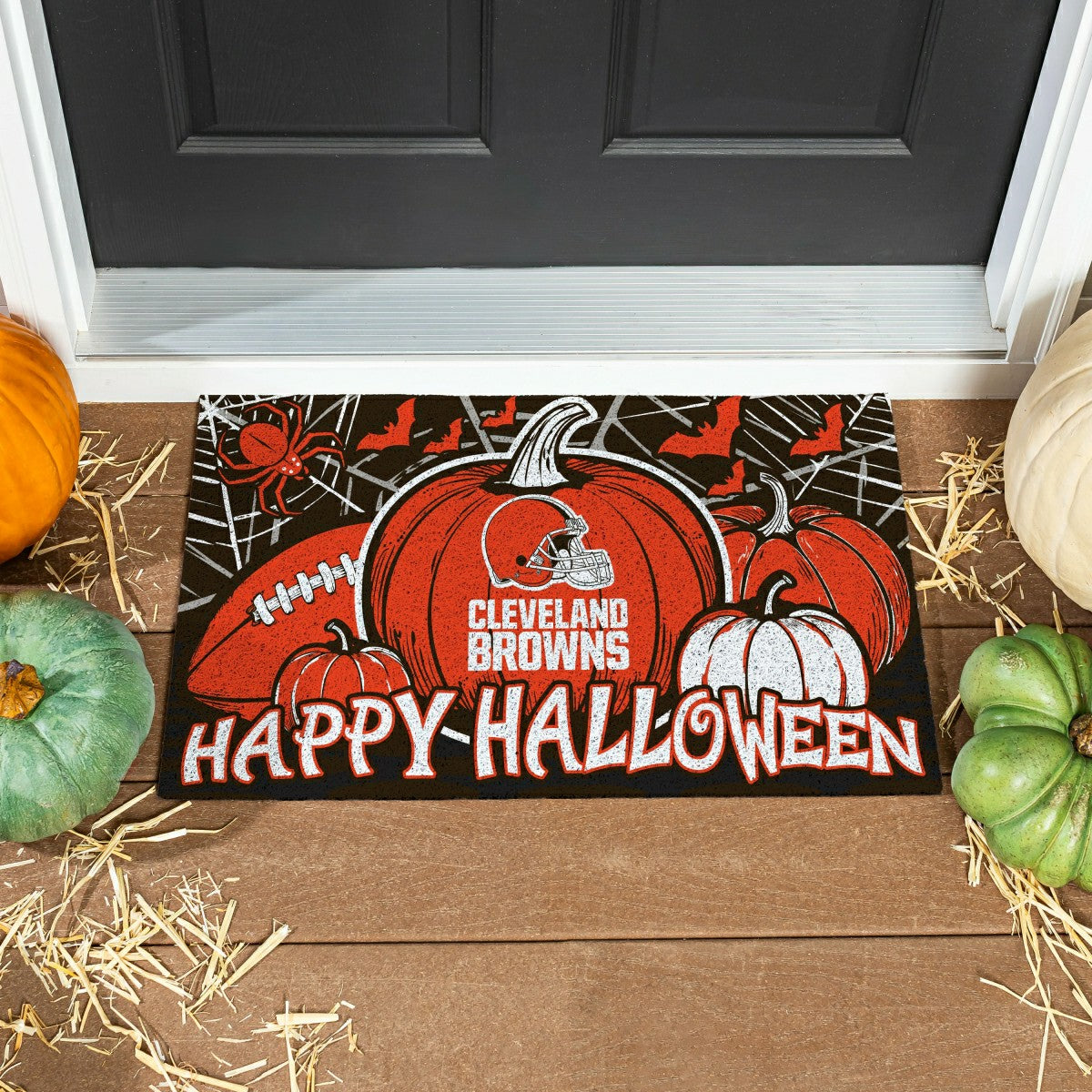 Cleveland Browns Halloween PVC Mat, 28"x16" - NFL