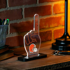 Cleveland Browns NFL Football Foam Finger Desklite LED Decor - NFL Home