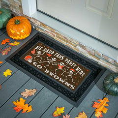 Cleveland Browns Flocked Coir Halloween Sassafras Switch Mat, 22"x10" - NFL