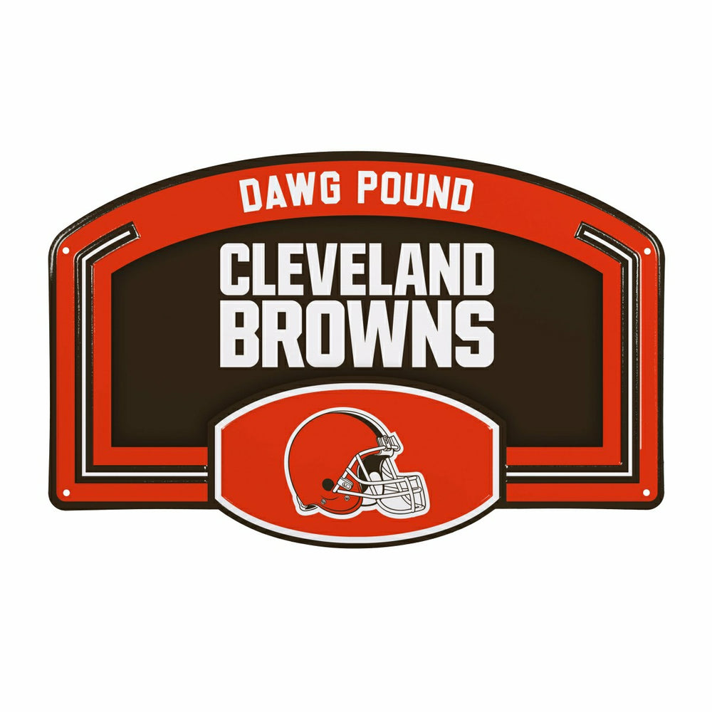 Cleveland Browns USA Embossed Steel Wall Sign, 11" x 17" - NFL Home