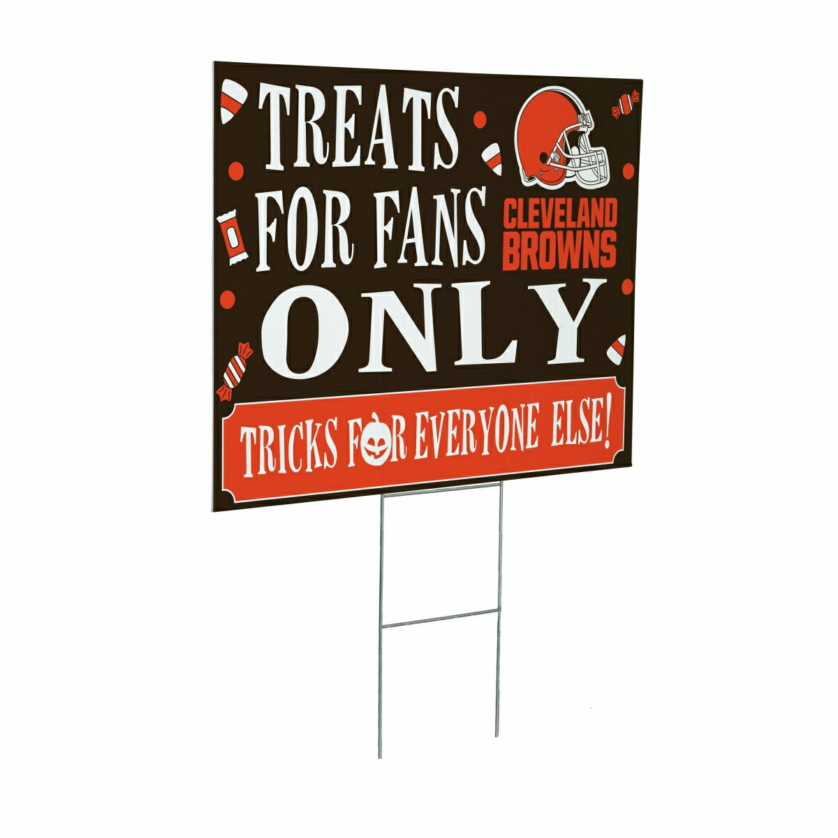Cleveland Browns Yard Sign, Halloween Treats for Fans - NFL Home