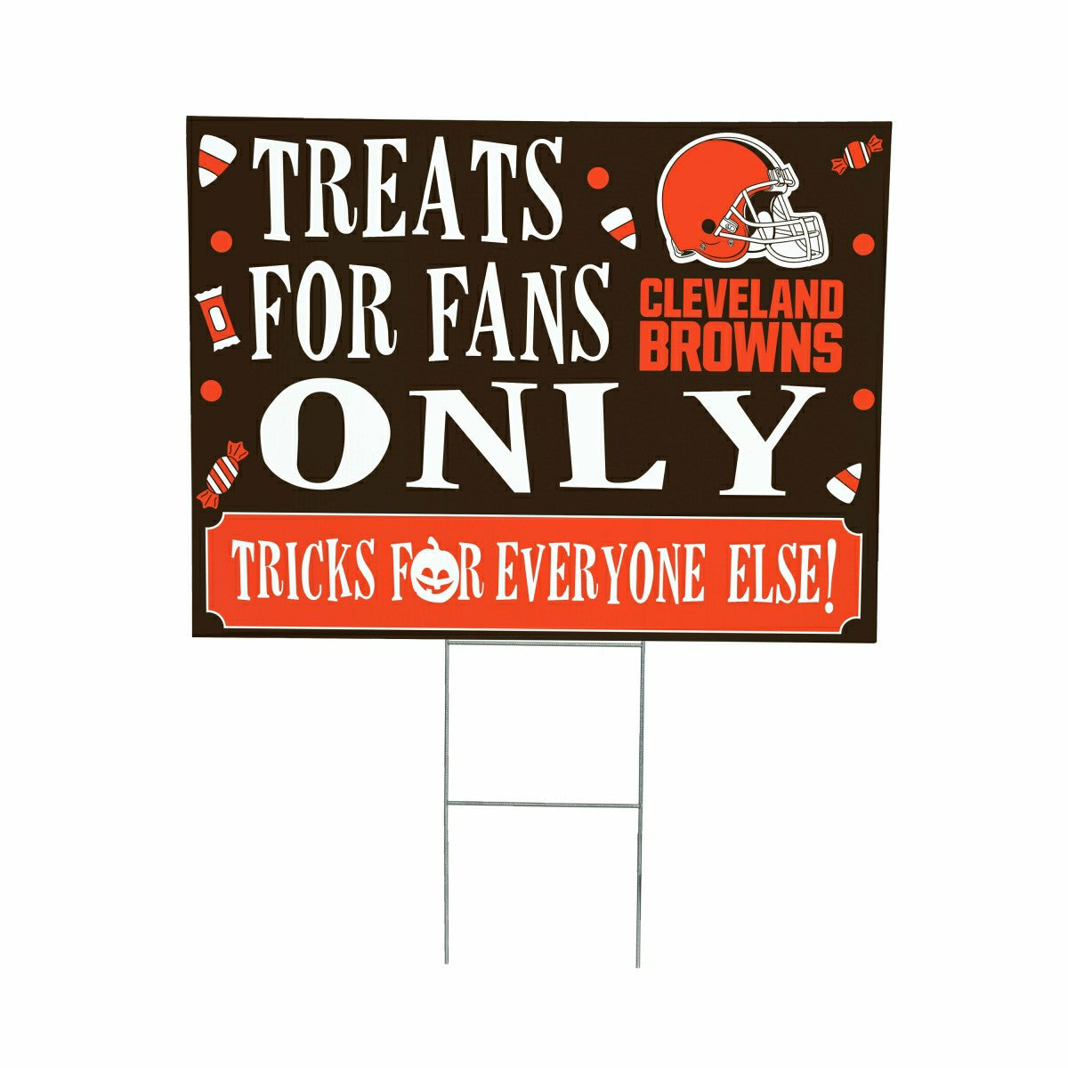 Cleveland Browns Yard Sign, Halloween Treats for Fans - NFL Home