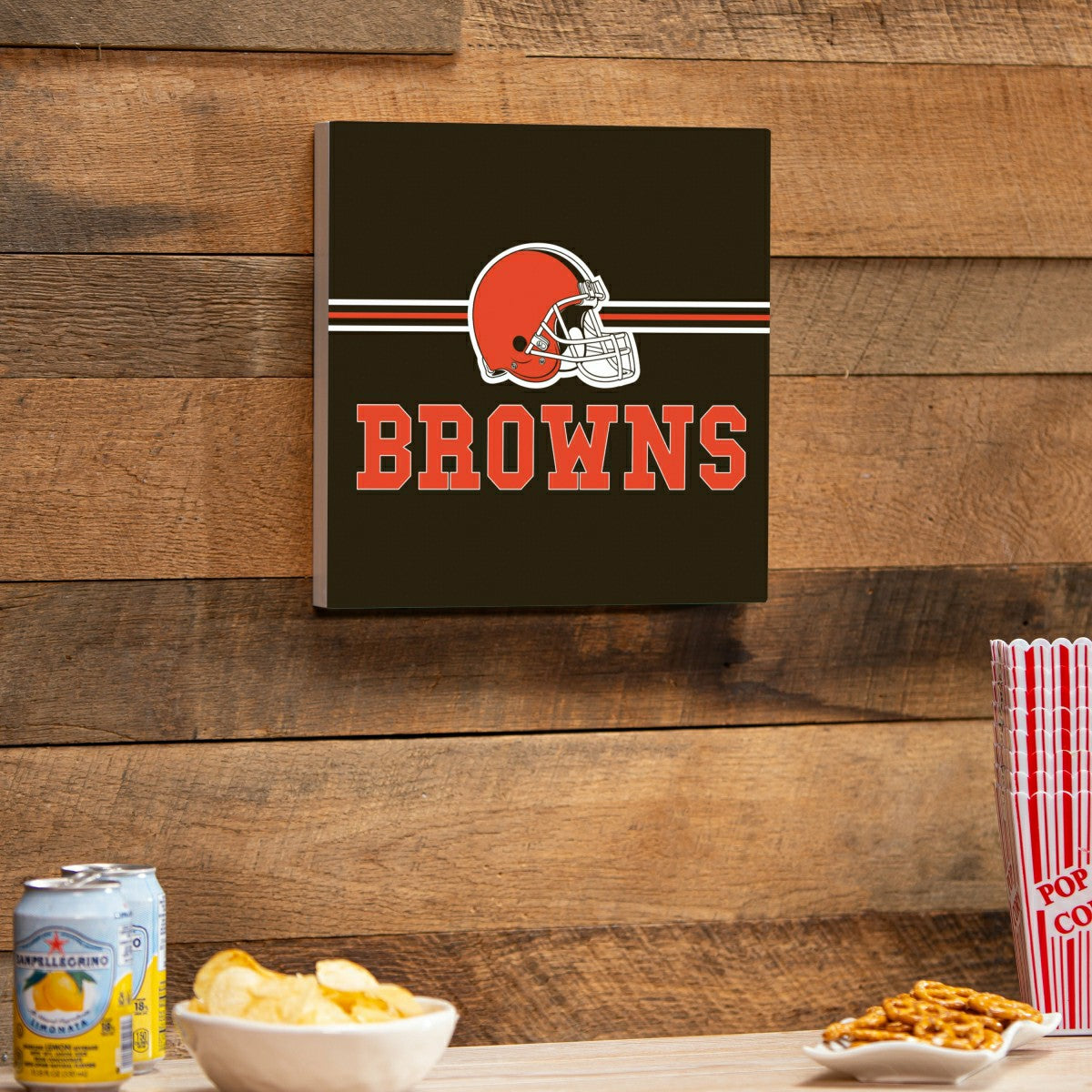 Cleveland Browns Wood Wall Sign, 12x12 - NFL Home