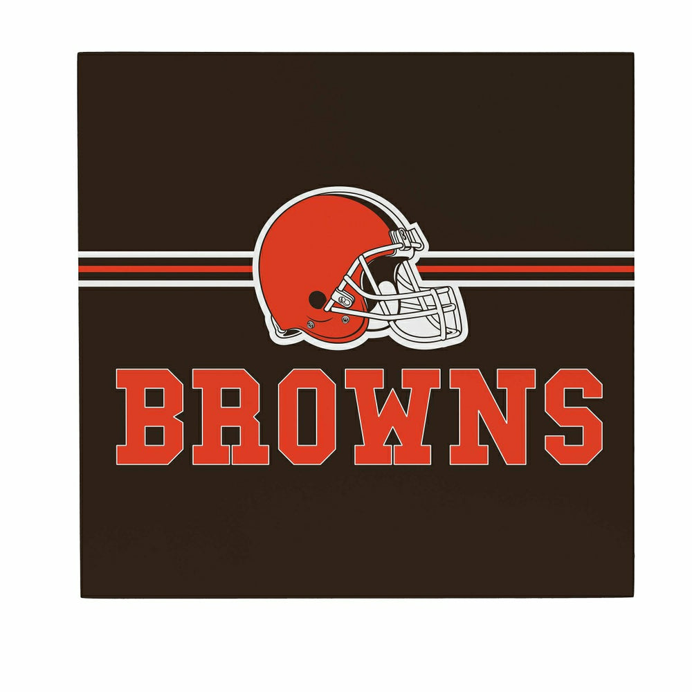 Cleveland Browns Wood Wall Sign, 12x12 - NFL Home