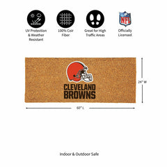 Cleveland Browns Extra Large Full Color Coir Mat, 60"x24" - NFL