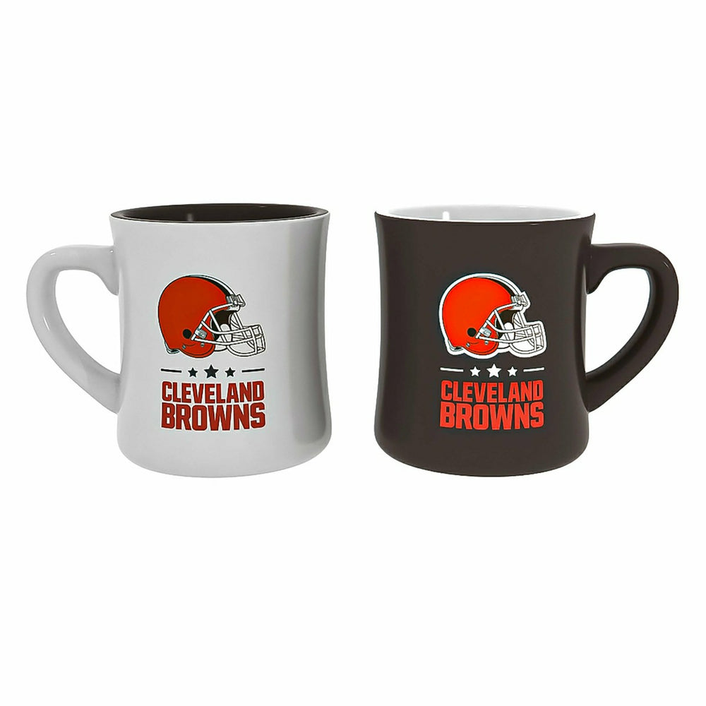 Cleveland Browns 10oz Ceramic Cup Set, 2pc - NFL
