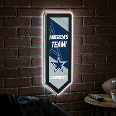 LED Wall Decor, Pennant, Dallas Cowboys - NFL Home