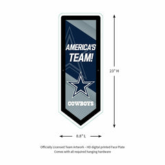 LED Wall Decor, Pennant, Dallas Cowboys - NFL Home