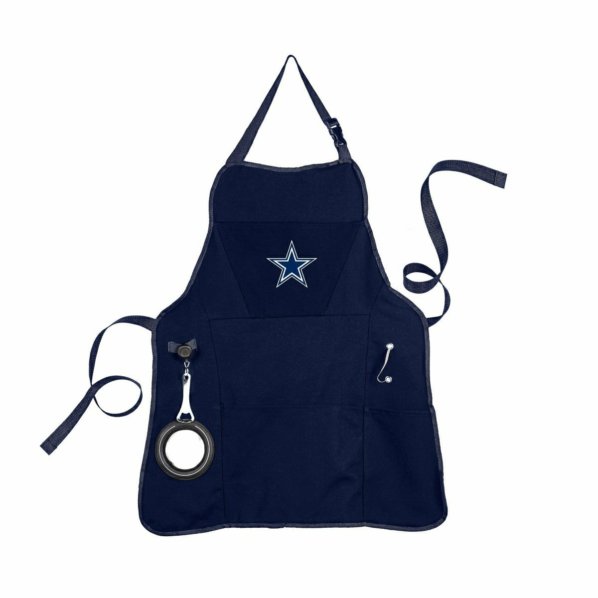 Deluxe Cotton Canvas NFL Team Pride Grilling/Cooking Apron, Dallas Cow - NFL Home