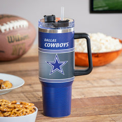 40oz Stainless Steel Canyon Cup w/ Straw, Dallas Cowboys - NFL Home