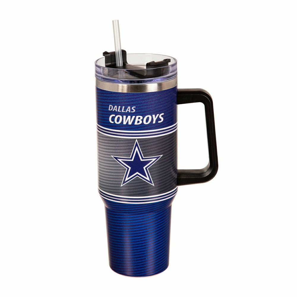 40oz Stainless Steel Canyon Cup w/ Straw, Dallas Cowboys - NFL Home