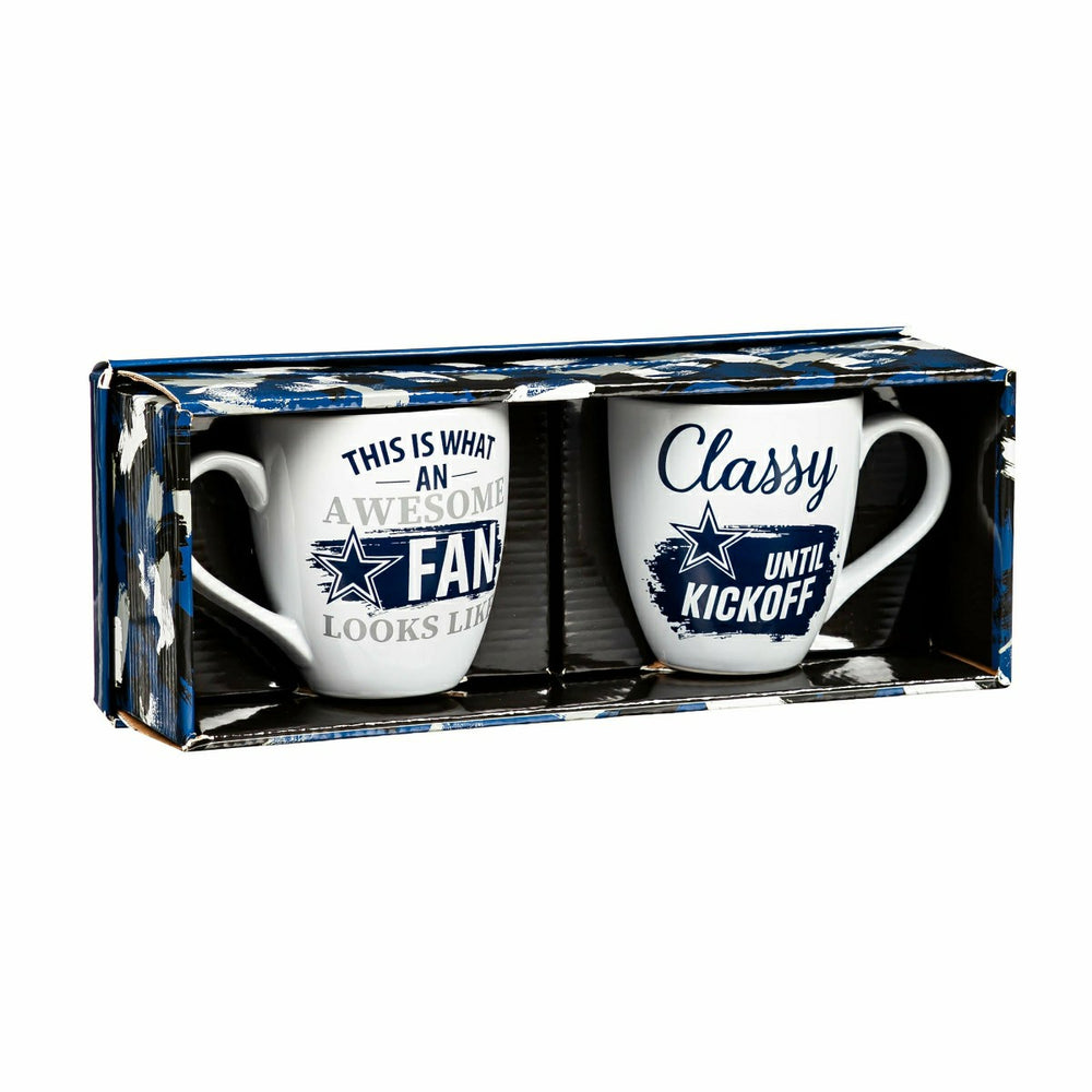 Dallas Cowboys, Ceramic Cup O'Java 17oz Gift Set - NFL Home